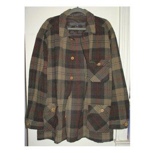 Le Collezioni Structure Plaid Shirt Jacket XL